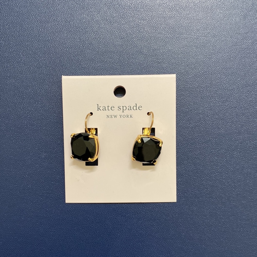 Kate Spade Black Topaz Drop Earrings